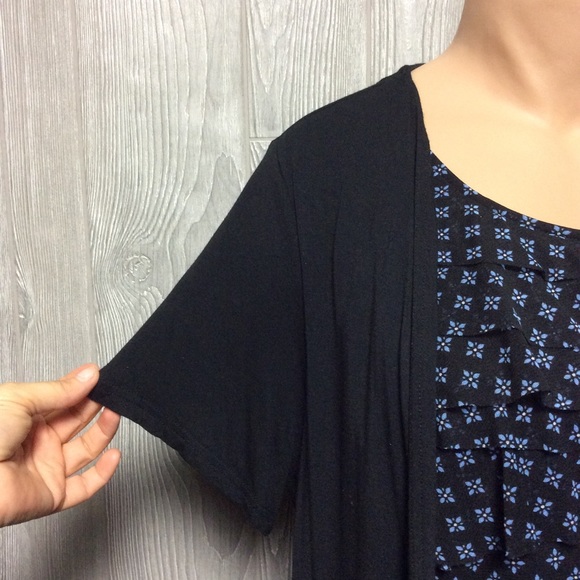 Top and Jacket Connected PLUS SIZE 1X - Picture 3 of 4